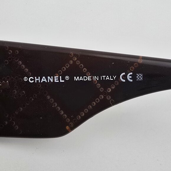 Chanel 5080-B c.830/13 Black Brown Fade Swarovski Crystal Sunglasses Frame Italy main image 6